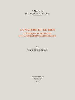 cover image of La nature et le bien